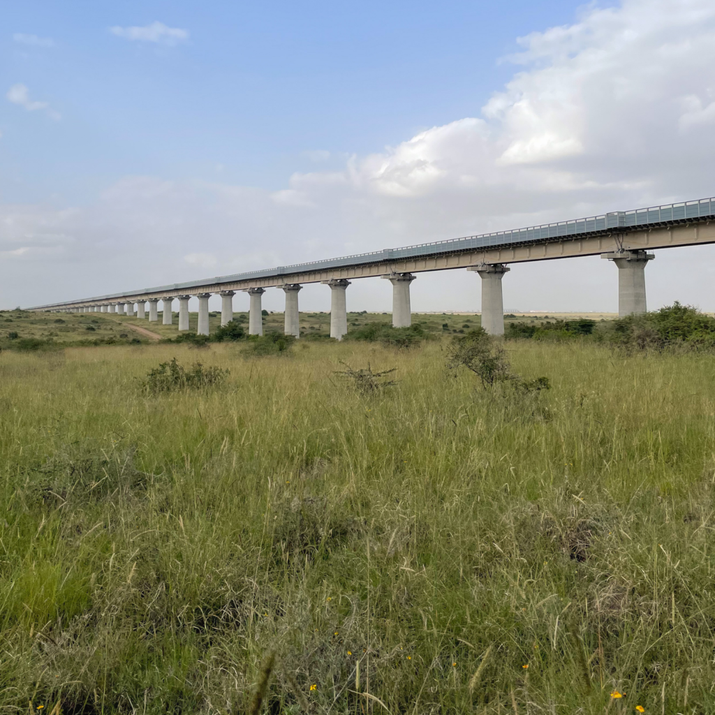 Dreadful railway through Nairobi National Park